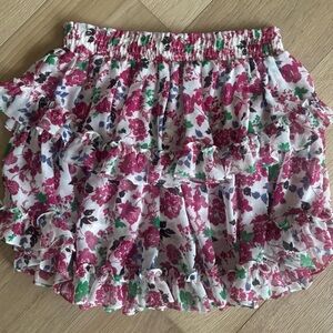 MISA floral mini skirt